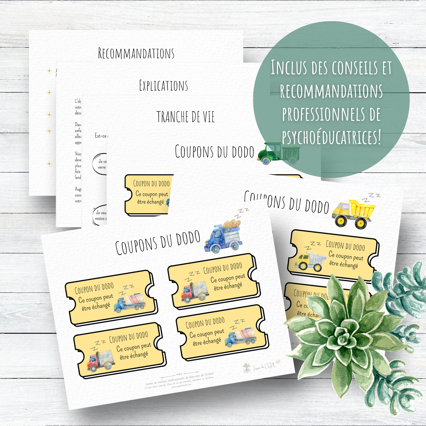 Camions - Coupons du Dodo