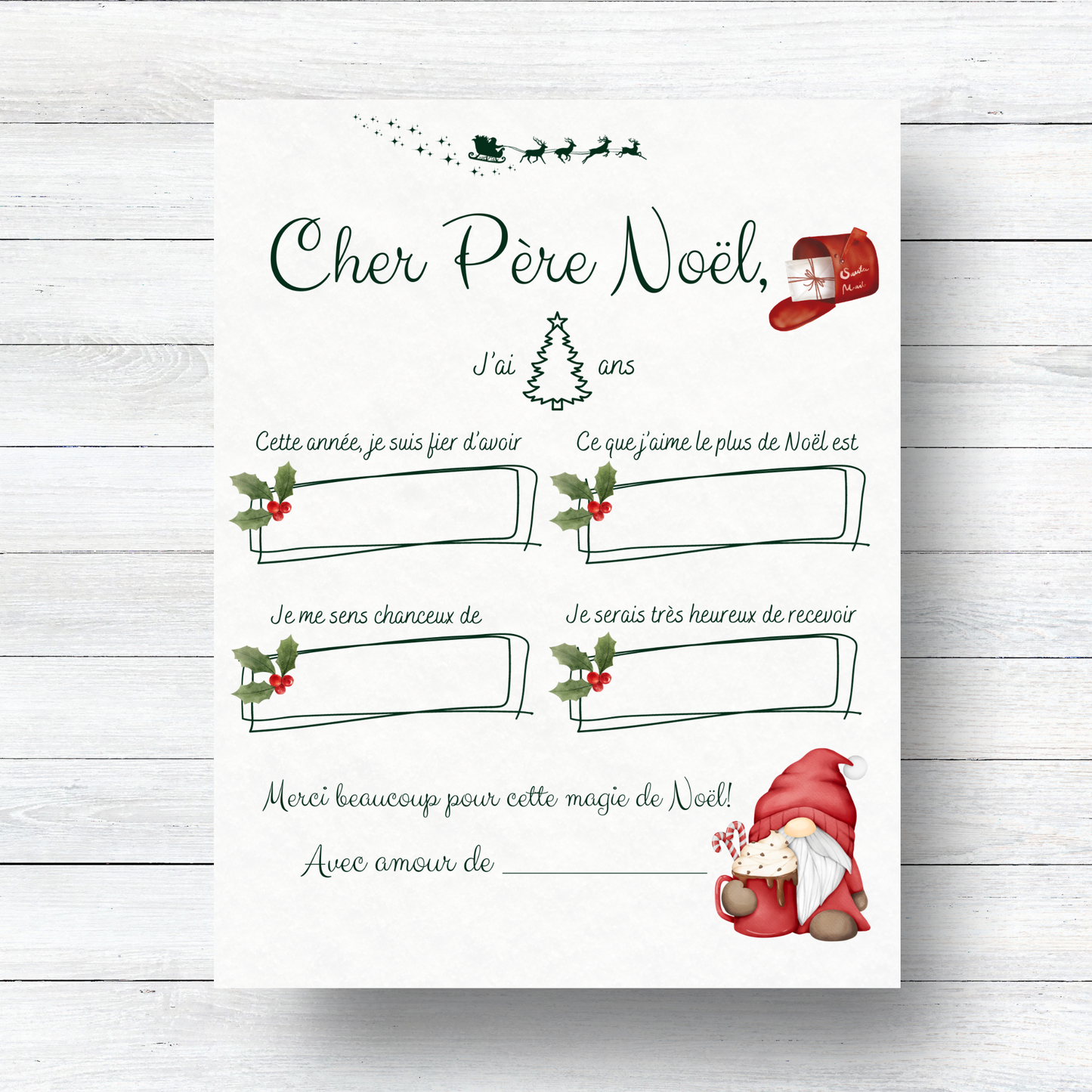 Gnome - Letter for Santa