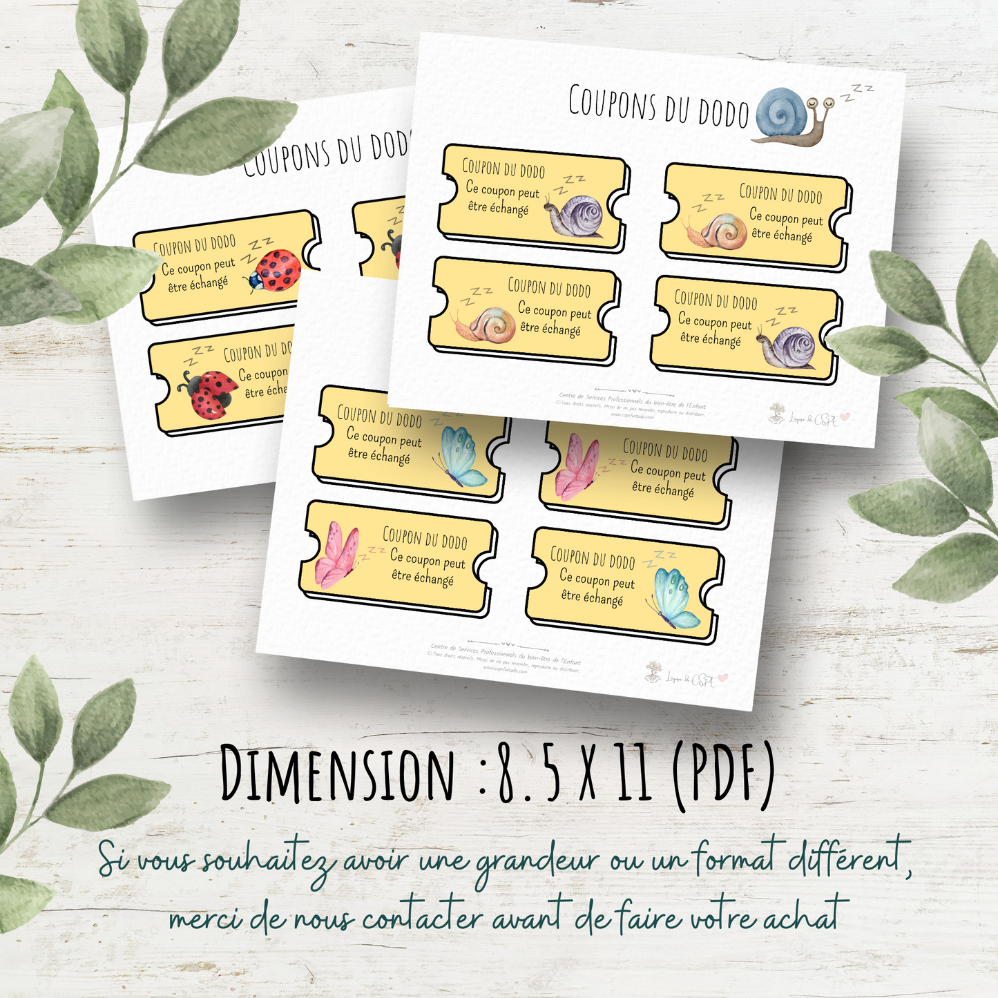 Insectes - Coupons du Dodo