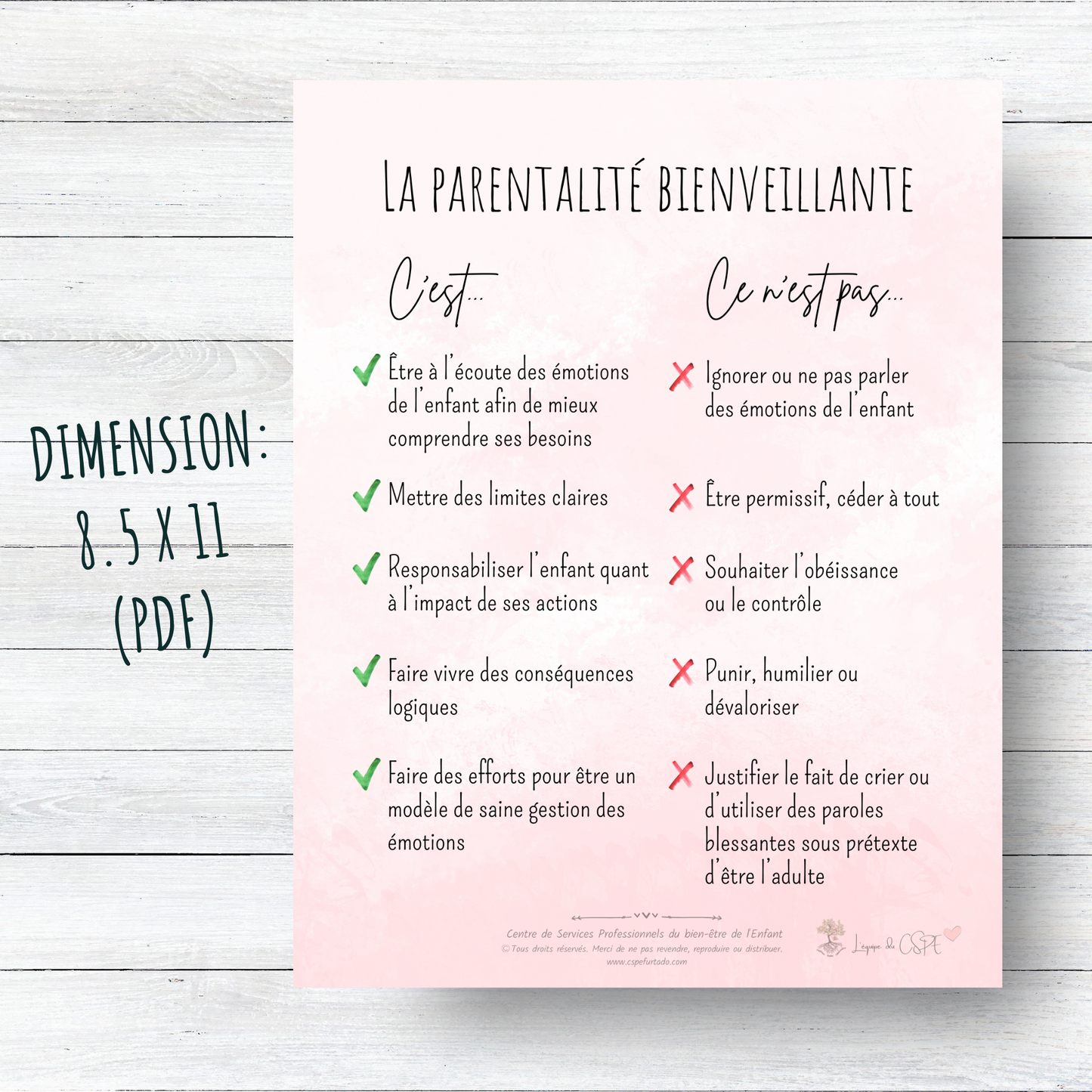 La parentalité bienveillante