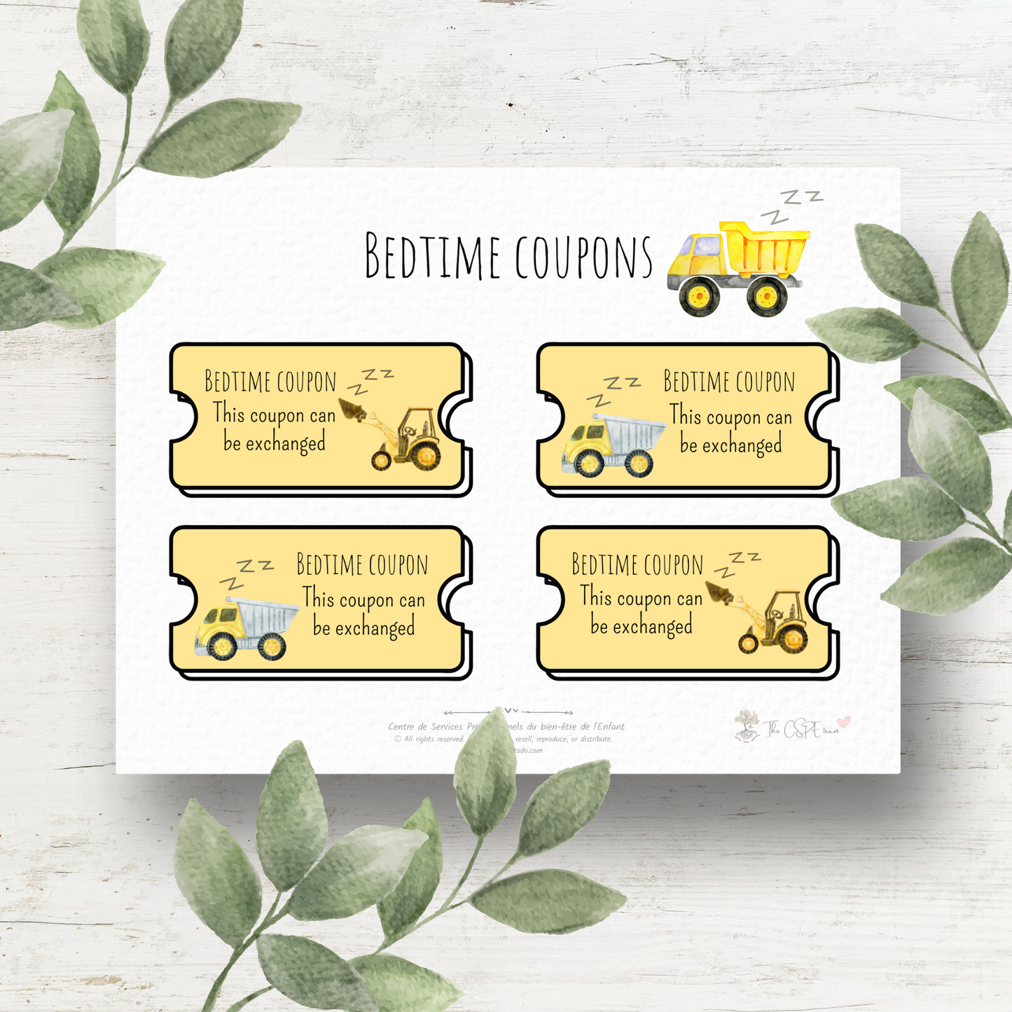 Camions - Coupons du Dodo
