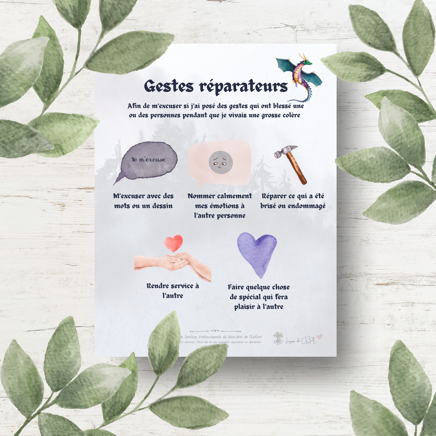 Trousse Gestion de la Colère - Dragon