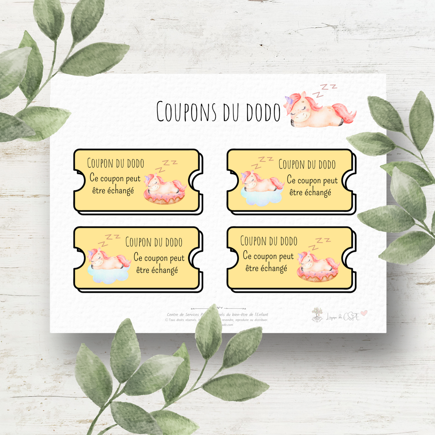 Conte de Fée - Coupons du Dodo