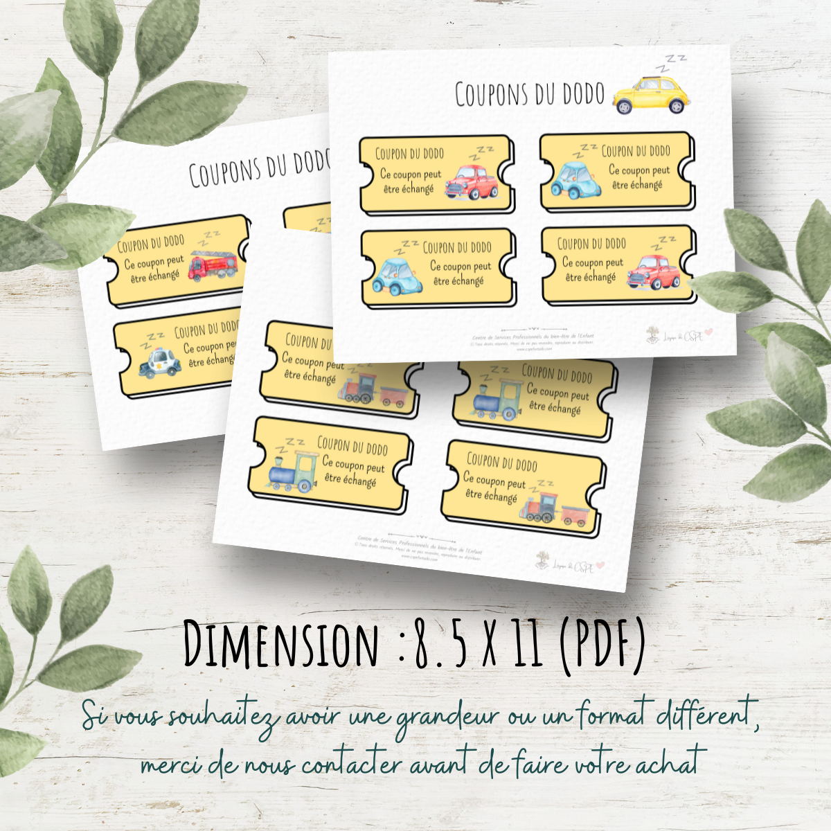 Véhicules - Coupons du dodo