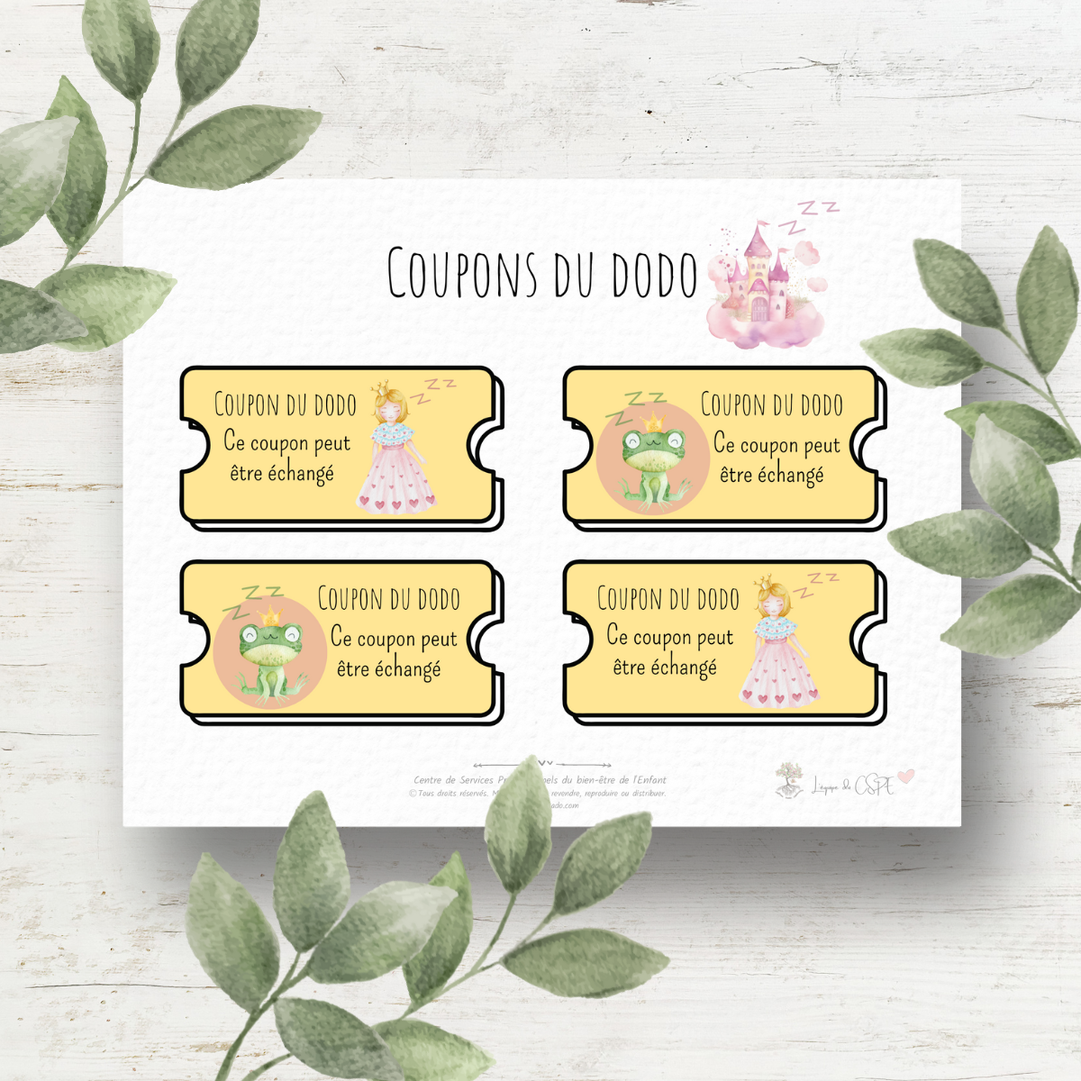 Conte de fée - Coupons du dodo