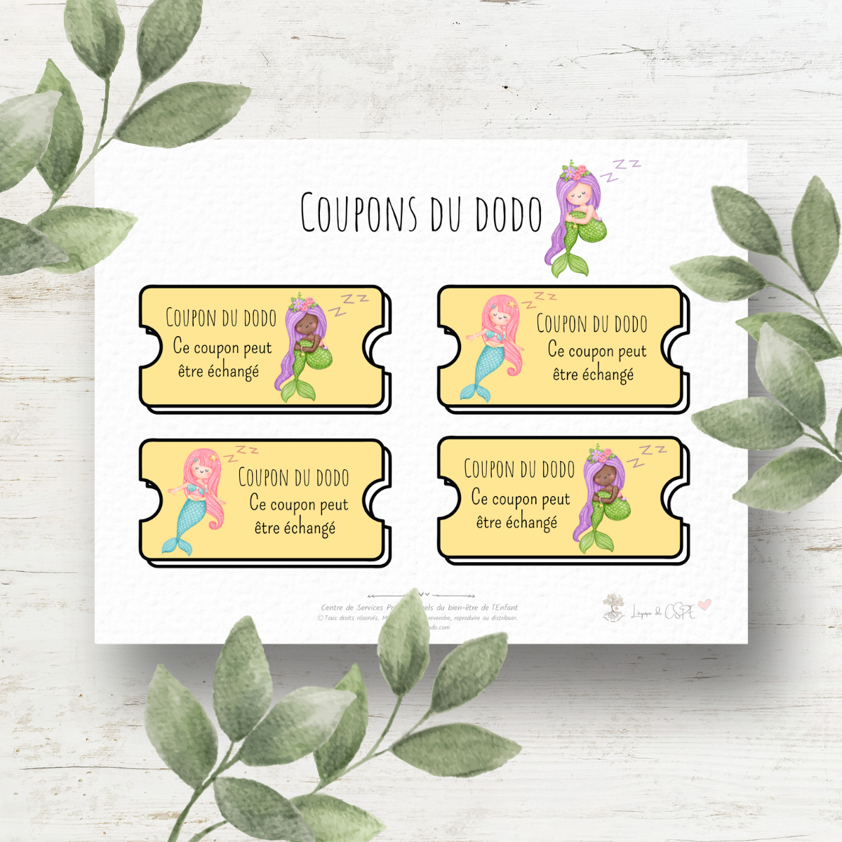Conte de fée - Coupons du dodo