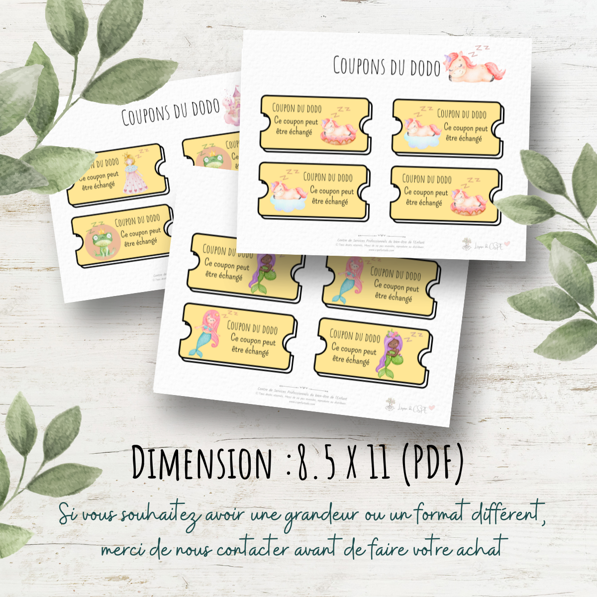 Conte de fée - Coupons du dodo