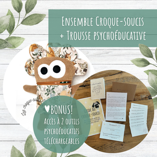 Forest animals - Croque-soucis duo + Access to 2 downloadable psychoeducational tools ✨
