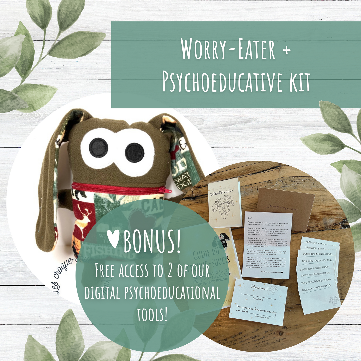 Hunting time - Worry-Eater + Access to 2 downloadable psychoeducational tools ✨