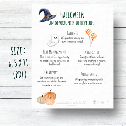 Halloween - An opportunity to develop...