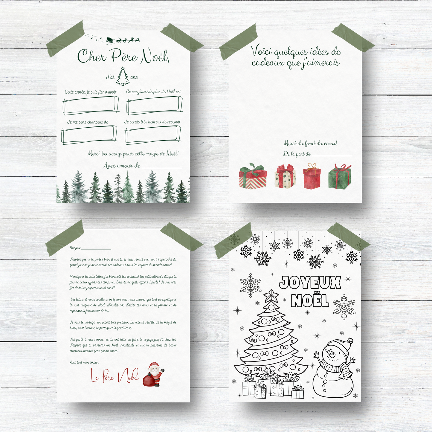 Christmas Trees - Letter for Santa