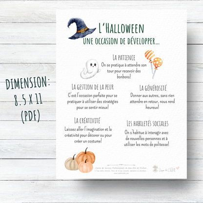 L'Halloween - Une occasion de développer...